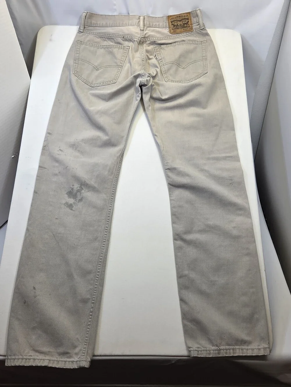 Levi's 505 W32 Thrashed Distressed Paint Splatter Grunge Workwear Jeans